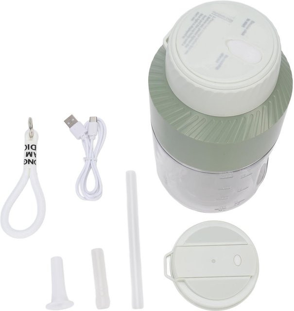 Tragbarer Entsafter Mixer von Tooarts, 1000 ml, USB wiederaufladbare Smoothie Maschine, Weiß - Bild 1