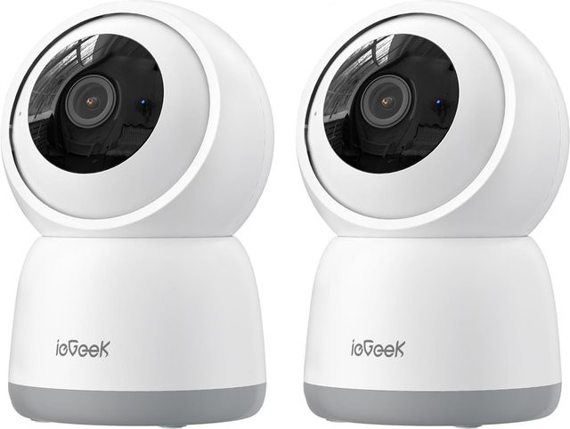 ieGeek 5MP WLAN-Innenkamera mit Dual-Band 5G/2,4 GHz, Schwenk- und Neigefunktion sowie Bewegungserkennung in Weiß - Bild 1