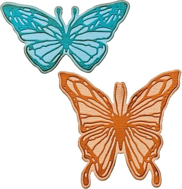 Sizzix Thinlits Stanzschablone Scribbly Butterfly by Tim Holtz - Bild 1