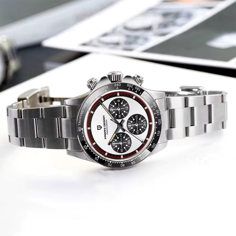 PAGANI DESIGN Chronograph, Quarz, Edelstahl, 40 mm, Herren - Bild 5