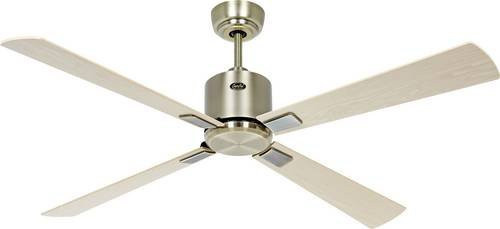 CasaFan ECO NEO III 132 MA-AH/BU WiFi Deckenventilator Ahorn/Buche mit Messing-antik Details, Fernbedienung, Timer und App-Steuerung - Bild 1