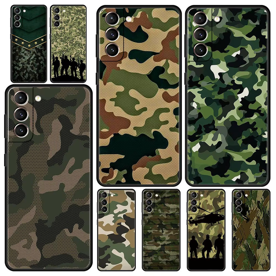 Samsung Galaxy Schutzhülle im Camouflage Militär-Look in Schwarz und Multicolour - Bild 3