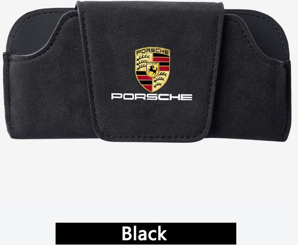 Porsche Brillenetui Wildleder, Black - Bild 1