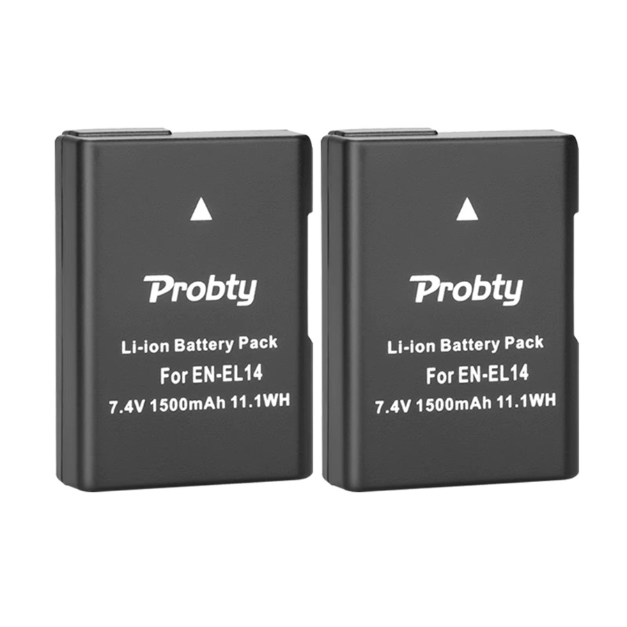 Nikon EN-EL14 EN-EL14a Akku und LCD-Ladegerät Set für D3100 D3200 D3300 D3400 D3500 D5100 D5200 D5300 D5500 D5600 DF - Bild 2