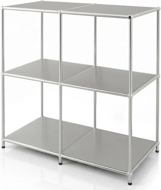 Floordirekt Metallregal Concept Epure MK-027 Sideboard Grau, B/T/H: 78 x 40 x 82 cm - Bild 1