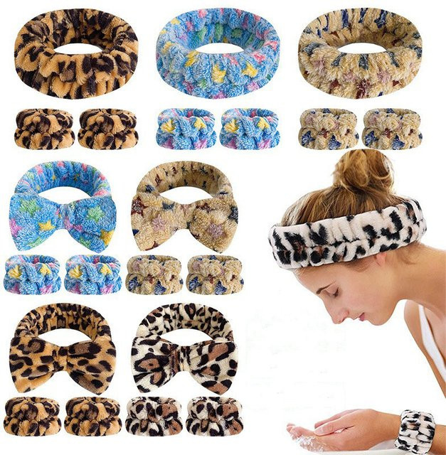 vividsun Armband-Set, Stirnband, Leopardenmuster, farbig - Bild 1