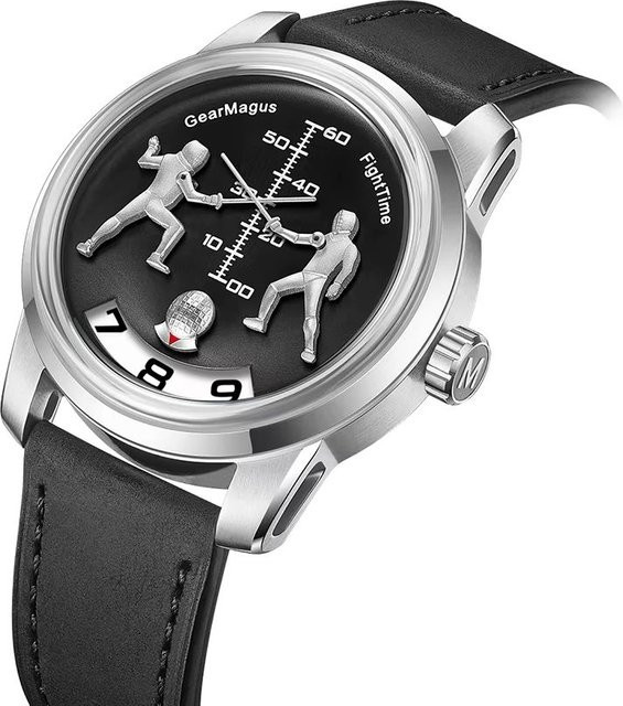 OBLVLO Armbanduhr Automatik, Edelstahl, Leder, 42 mm, Herren - Bild 1