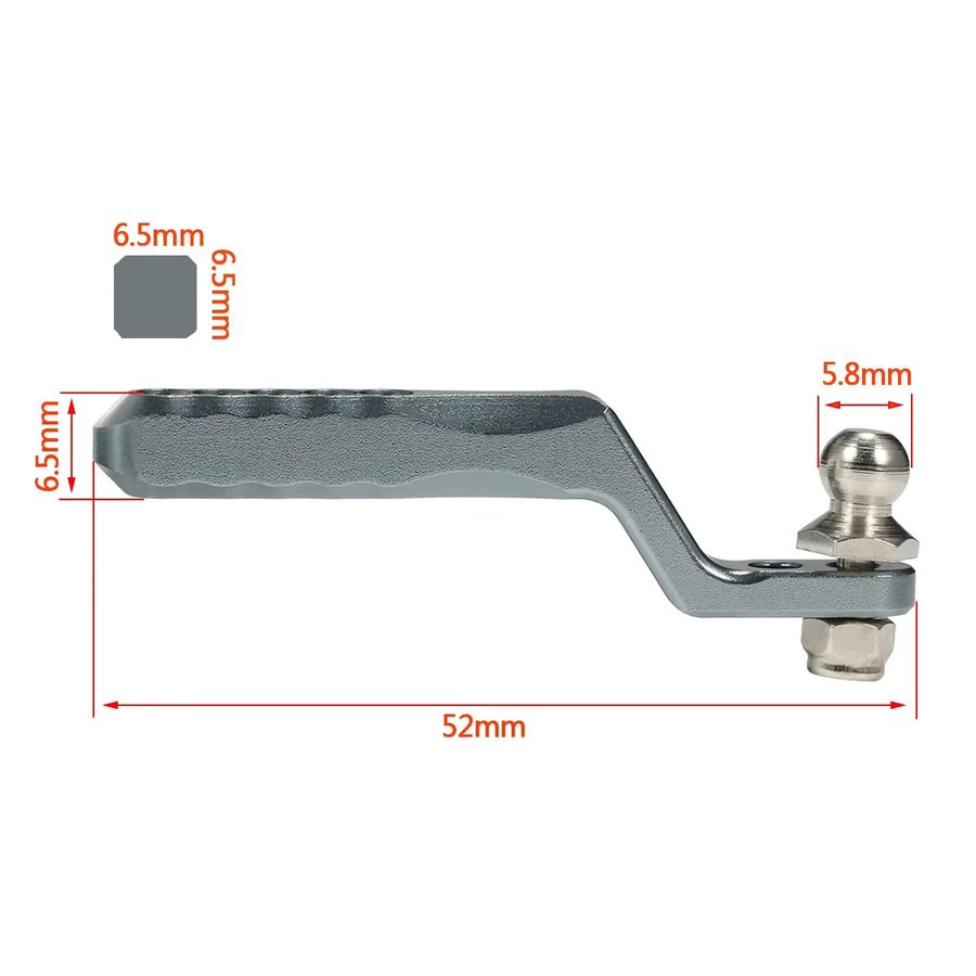 MALOM RC Aluminium RC Anhängerkupplung mit Waage, 1:10, Metall, Grau, Zubehör - Bild 2