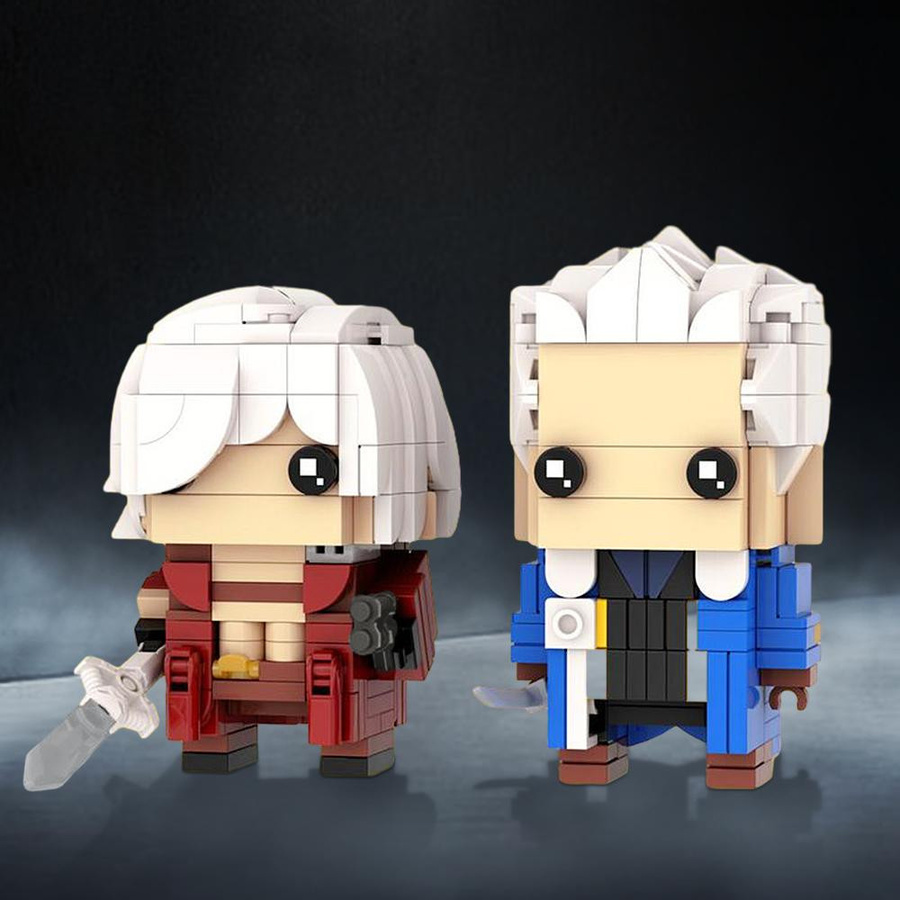 Gobricks Devil May Cry Dante & Vergil Brickheadz Bausteine Set - Bild 2