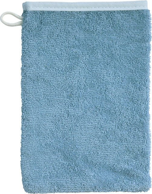 Wörner Waschlappen, blau, Baumwolle, 15x21 cm, Kinder - Bild 1