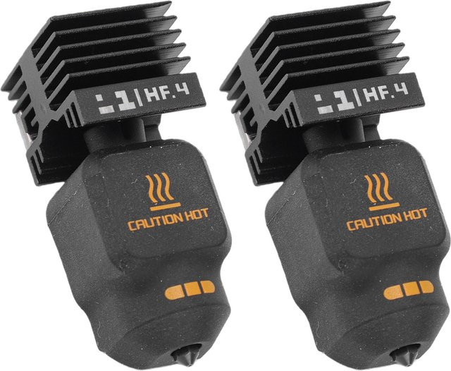 2 Stück Bambu Lab Hotend-Ersatz für P2S H2D H2S 3D-Drucker mit 0,4-mm-Düse und 4 Silikonhüllen in Schwarz - Bild 1