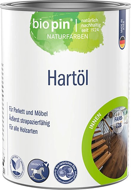 Biopin Natur-Hartöl Transparent seidenglänzend 2,5 l - Bild 1