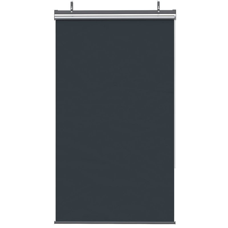 Outsunny Senkrechtmarkise aus Polyester mit Stahlrahmen in Dunkelgrau, B/H/T: 38 x 222 x 124 cm - Bild 5