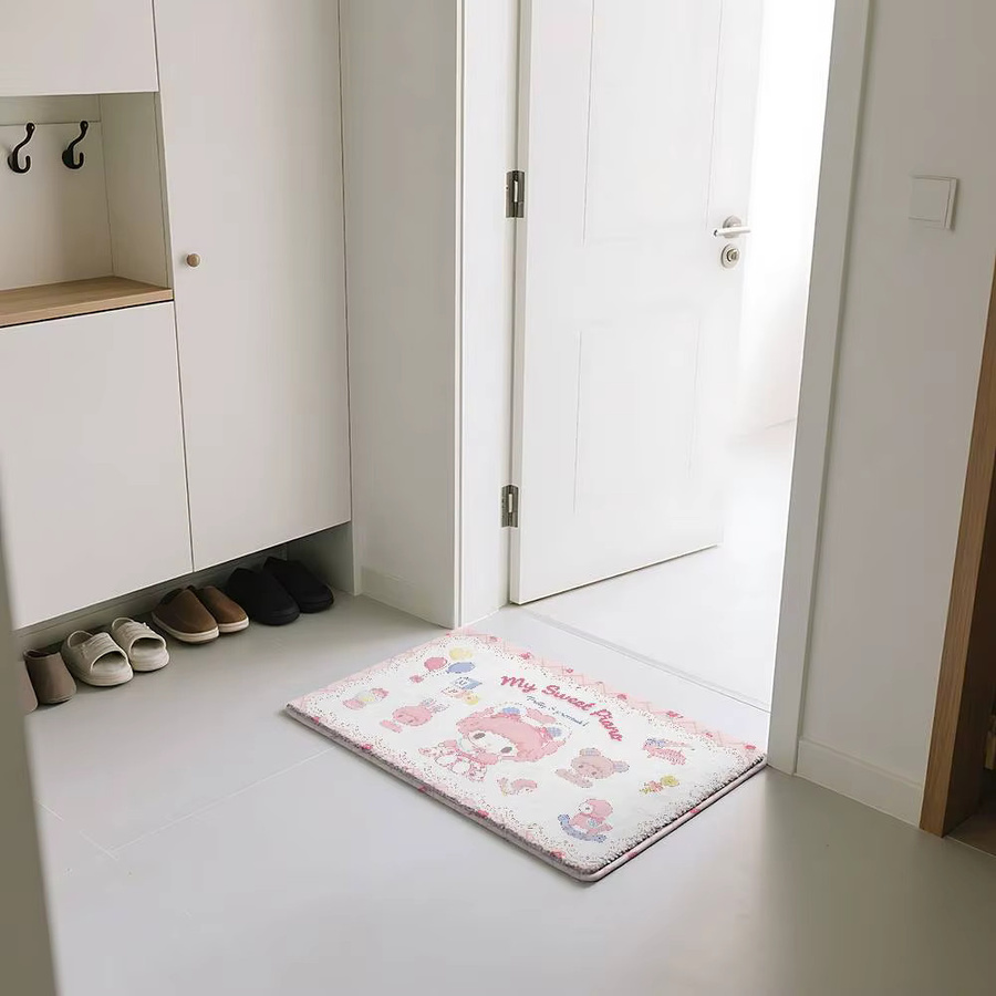 52TOYS Kawaii Fußmatte My S-Sweet P-Piano mit Kinder-Motiv, rutschfest, rechteckig, ideal für das Wohnzimmer - Bild 3