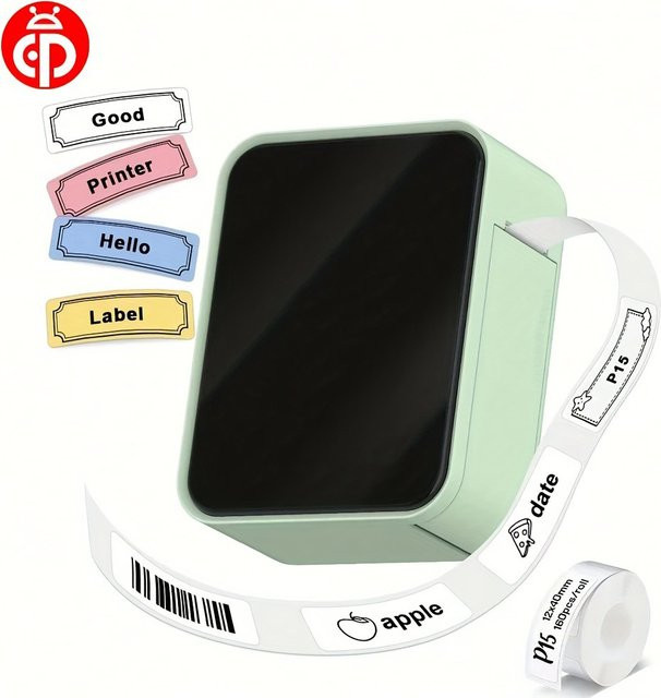Marklife P15 Tragbarer Thermo-Etikettendrucker für tintenfreies Drucken mit QR-Code- und Barcode-Vorlagen - Bild 1