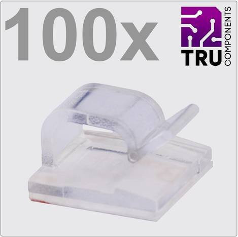 3M Kabelclip selbstklebend transparent 100 Stück für Bündel-Durchmesser 1 bis 7mm - Bild 1