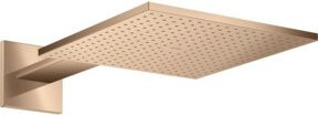 Hansgrohe Axor Kopfbrause in Rosegold, quadratisch, Wandmontage, Mist-Strahl, B/B/H: 30 x 30 x 3 cm - Bild 1