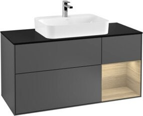 V&B Waschtischunterschrank Finion in Anthrazit Matt, Breite: 120 cm - Bild 1