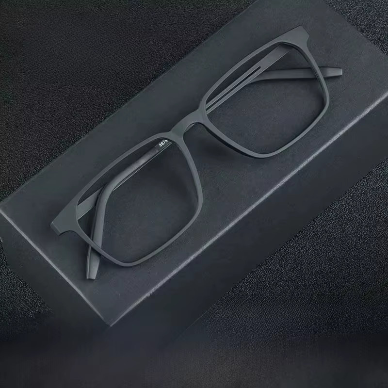 ISENGHUO Lesebrille, Vollrand, Titan, Schwarz, Unisex - Bild 5