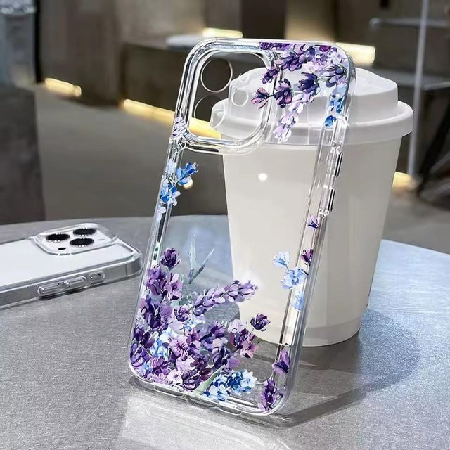 Transparente Samsung Handyhülle mit Sommerfrucht Zitrone und Blumen für Samsung Galaxy S25 S24 S23 S22 S21 FE Plus Ultra A56 A55 A35 A16 A54 A53 - Bild 1
