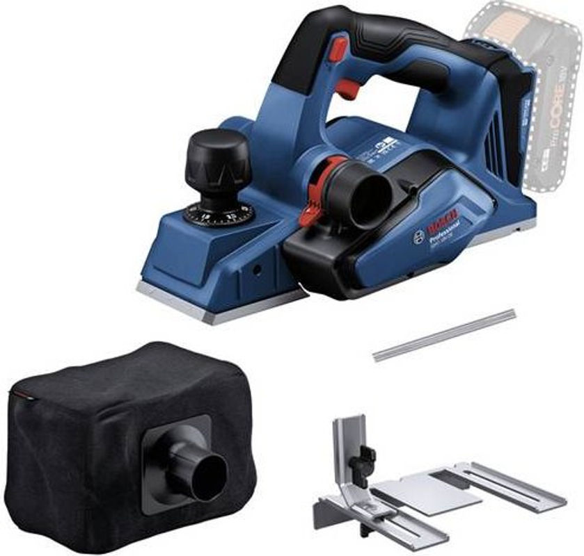 Bosch Professional Akku-Falzhobel GHO 18V-26 solo in Blau/Schwarz - Bild 2
