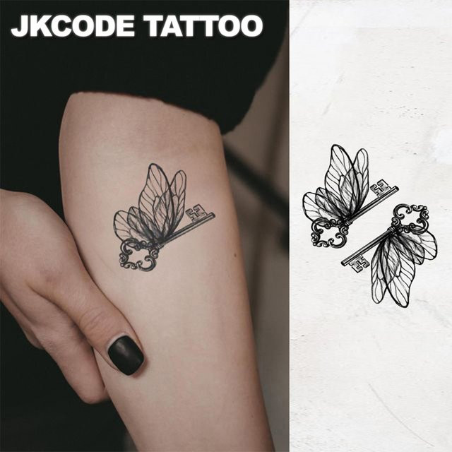 JKCODE TATTOO Kräutertattoo für Damen, wasserfest - Bild 1