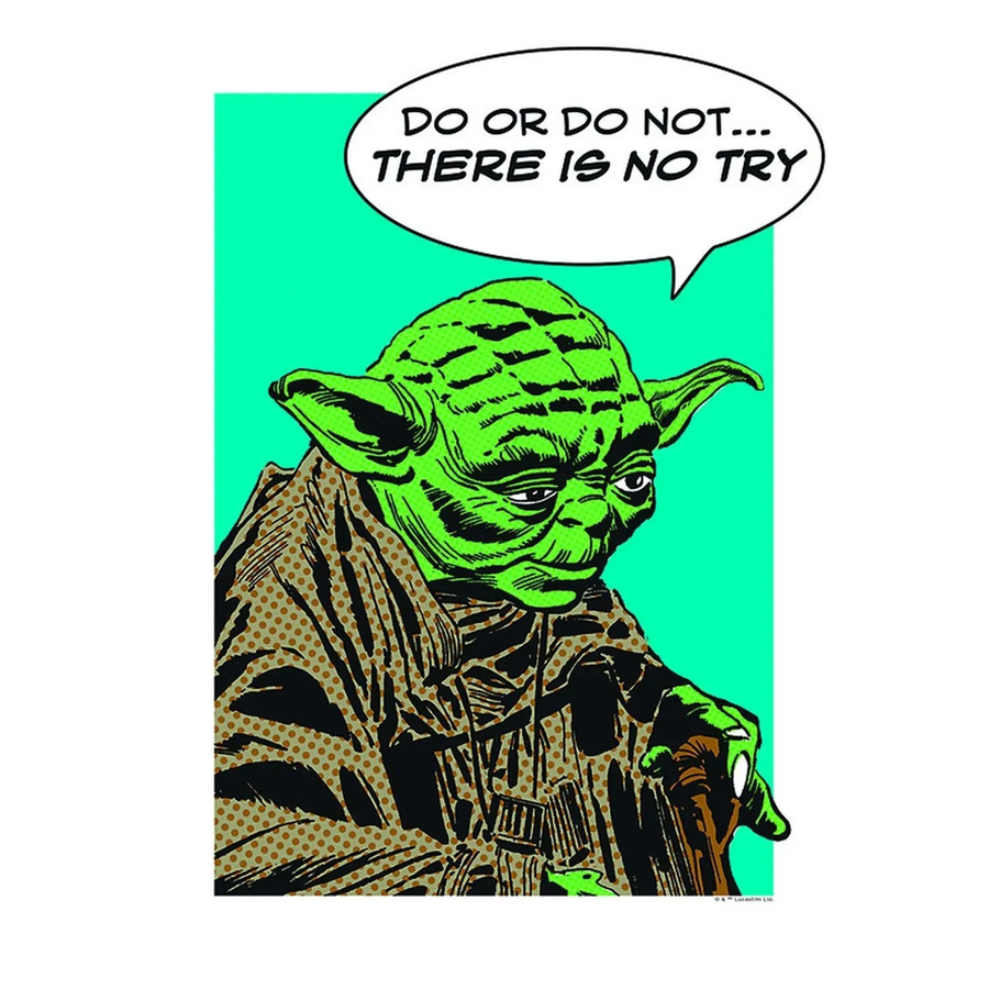 KOMAR Wandbild Disney Star Wars Yoda Multicolor B/H: 30 x 40 cm - Bild 2