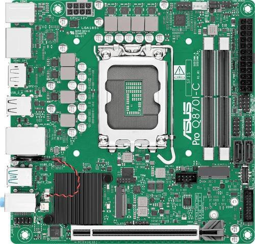Asus PRO Q870I-C-CSM Mini-ITX Mainboard mit Intel Q870 Chipsatz, LGA1851, DDR5 und NVMe/M.2 Support - Bild 1