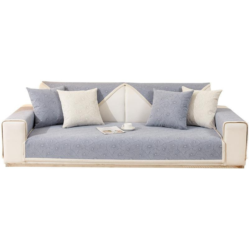 Binchi Lighting Appliances Sofakissen aus Chenille in Blau, quadratisch, rutschfest, B/T/H: 70 x 70 x 70 cm - Bild 2