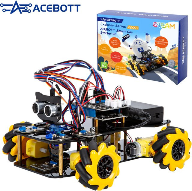 ACEBOTT Roboter-Spielzeug Starter-Kit, Smart Car Kit, ab 8 Jahren - Bild 1