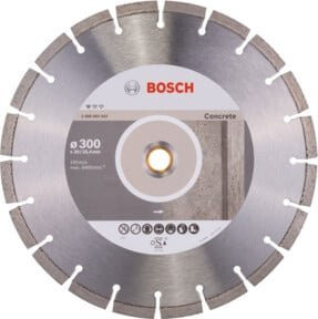 Bosch Diamanttrennscheibe Standard für Beton in Silber, Durchmesser: 300 mm, Bohrung: 20,00/25,40 mm, Dicke: 2,8 mm - Bild 1