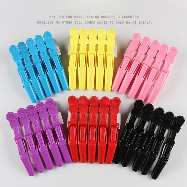 5er Set Kunststoff Haar Clips, Alligator Clips für Styling - Bild 1