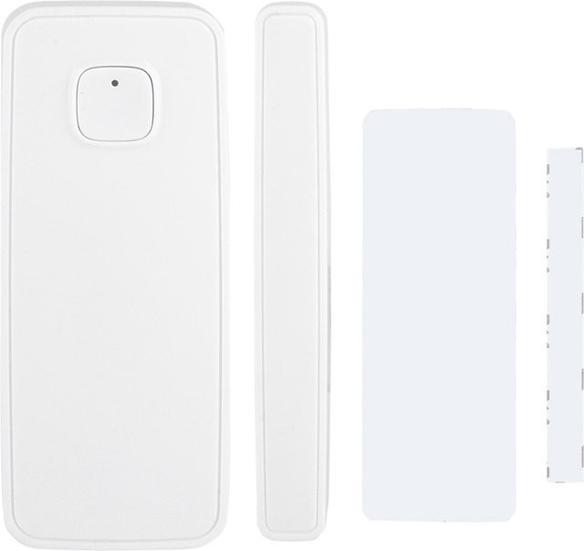 TOMTOP WLAN Smart Tür-Fenster-Alarmsensor mit Fernbedienung für Heimschutz, Weiß - Bild 1