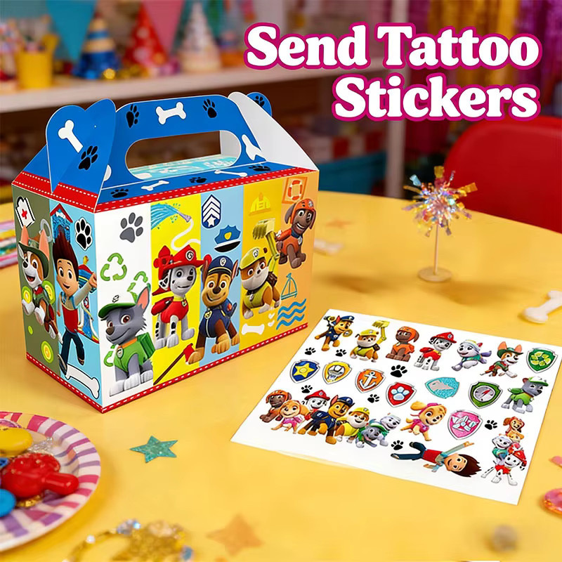 Paw Patrol Süßigkeitenbox-Set mit Ryder und Tracker in Mehrfarbig für Kindergeburtstage und Partydekoration aus Papier - Bild 2