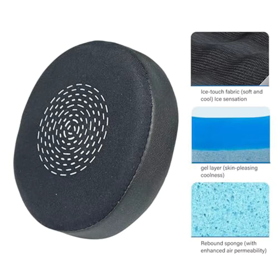 Jabra Gel-Ersatz-Ohrpolster für Evolve2 75 kabellose On-Ear Kopfhörer, Schwarz - Bild 3