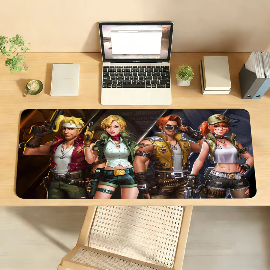 Game M-Metal S-Slug-S Mauspad in Multicolour, rutschfeste Gamer-Schreibtischunterlage für Computer und Laptop - Bild 3