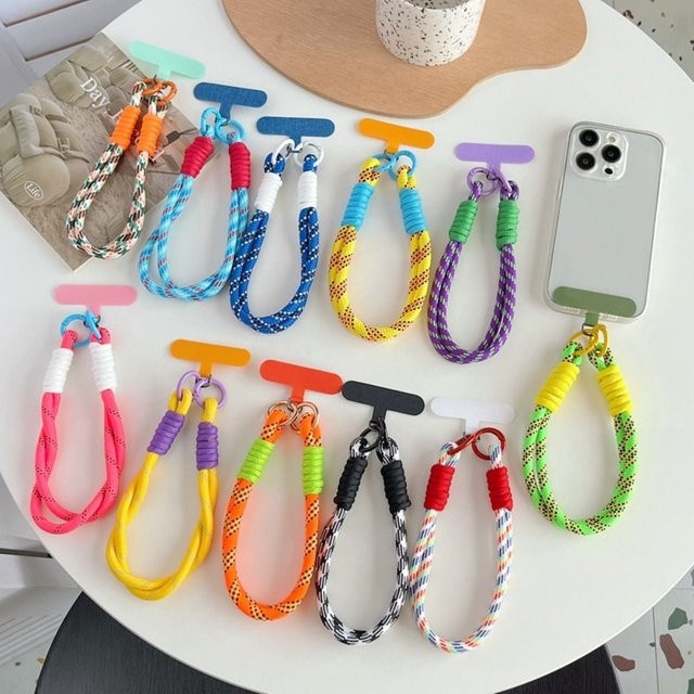 Handgelenk-Lanyard für dein Smartphone in Candy-Farben, bunte Telefonkette als Anti-Verlust-Handgelenkriemen für Unisex - Bild 1