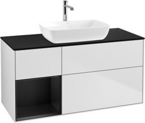 V&B Waschtischunterschrank Finion in Weiß lackiert, Breite: 120 cm, Tiefe: 50,1 cm, Höhe: 50,1 cm - Bild 1