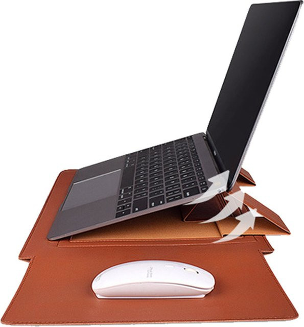 Apple Laptop-Taschenhalter mit Innentasche in Grün, passend für 13,3, 14, 15,6 und 16 Zoll - Bild 1