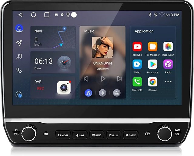 Junsun Autoradio mit WiFi, Bluetooth und GPS für Peugeot Boxer II und FIAT Ducato 2006-2023 in Schwarz - Bild 1