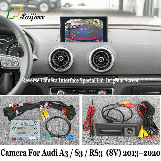 Original HD Rückfahrkamera mit dynamischer Einparkhilfe für Audi A3 S3 RS3 8V (2013 - 2020) Plug und Play - Bild 1