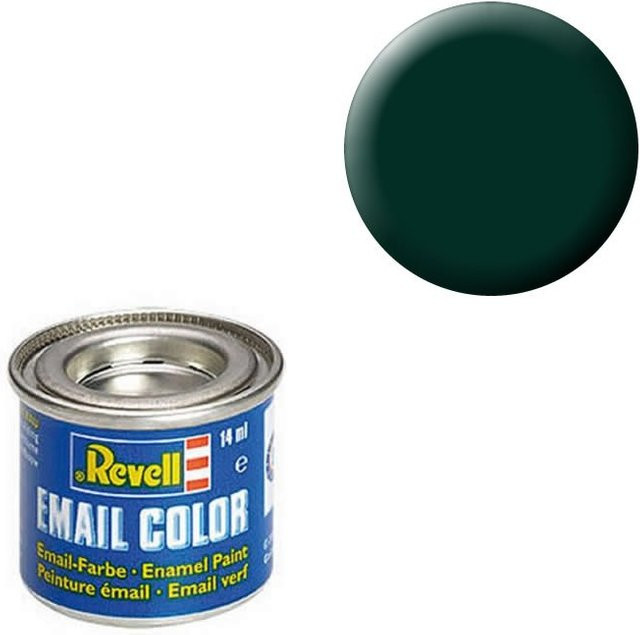 Revell Email Color Schwarzgrün matt, 14ml - Bild 1