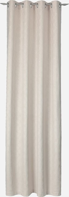 JOOP! Fertigvorhang EMBOSSED in Beige, blickdicht, Satin-Optik mit Ösen - Bild 1