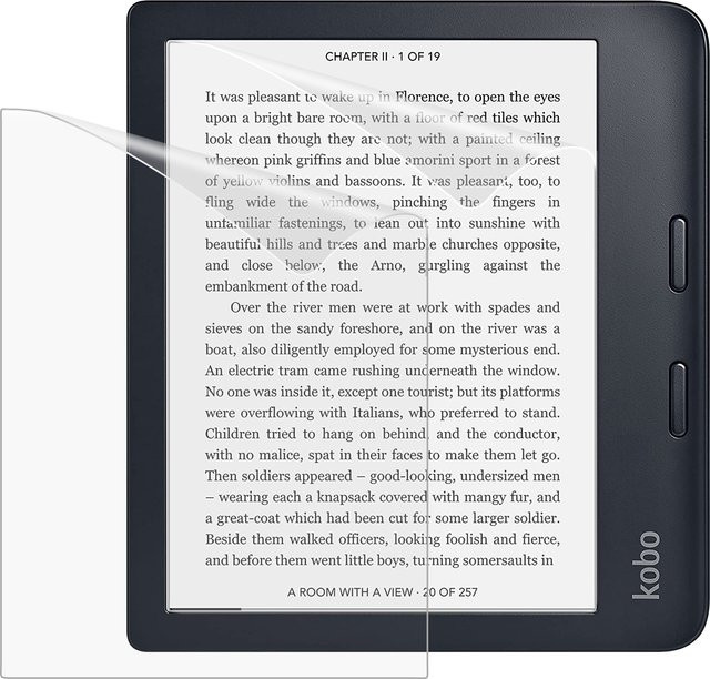 MoKo 2er-Pack matte Displayschutzfolie für Kobo Libra Color 7 Zoll 2024 und Kobo Clara Color 6 Zoll 2024, transparent, Anti-Glare PET - Bild 1