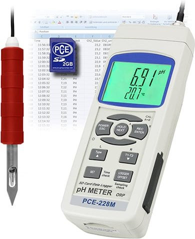 PCE Instruments Fleisch pH-Meter PCE-228M in Weiß - Bild 1