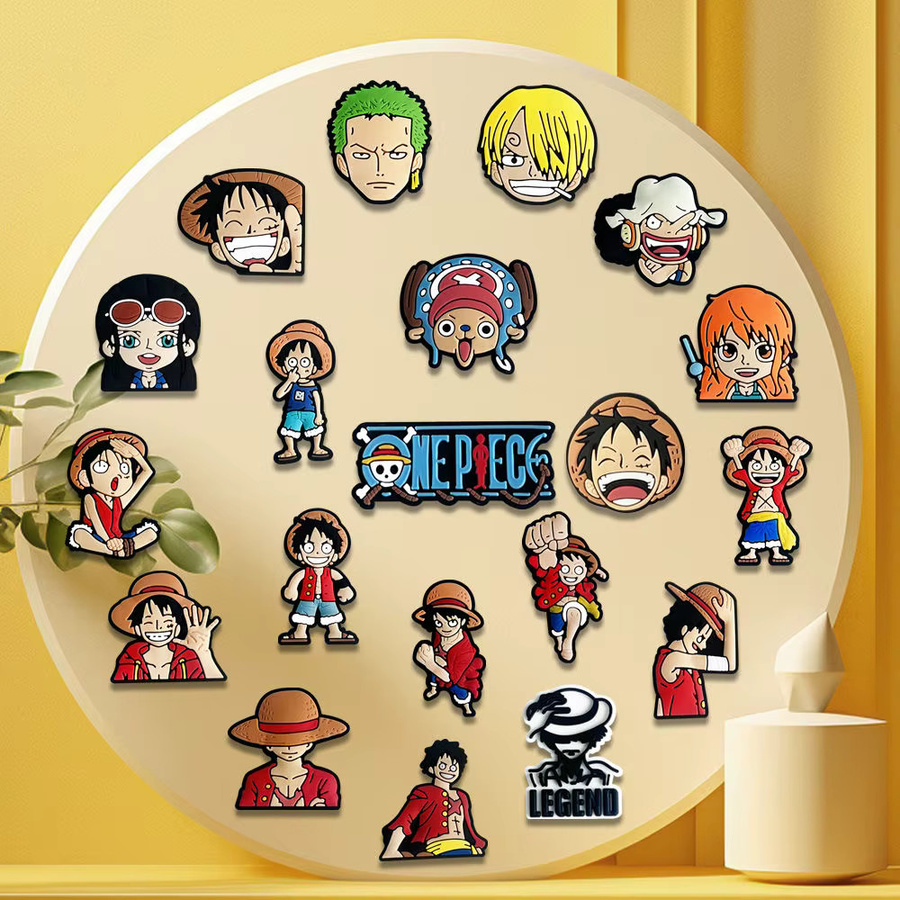 Bandai One Piece Crocs DIY Zubehör, Zoro dekorative Schnalle, Ruffy Zubehör, Schuh Blumen, Anime Zubehör - Bild 3