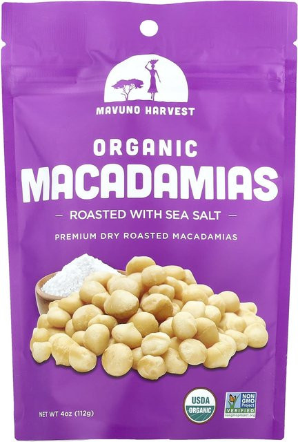 Mavuno Harvest Bio-Macadamias geröstet mit Meersalz 112 g - Bild 1