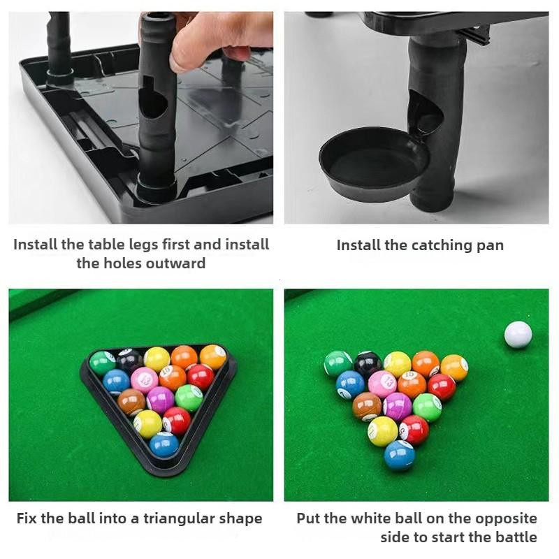 UYAOZHISHANG Mini Pool Billard Spiel Tischplatte Sport ab 7-12 Jahren - Bild 5