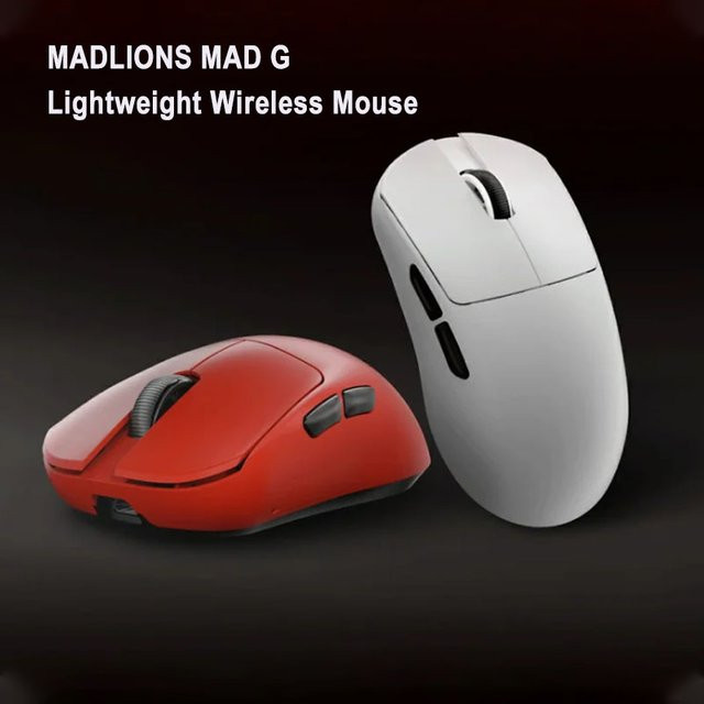 MADLIONS MAD G-Serie Kabellose Gaming-Maus in Schwarz mit Dual-Modus für Esports und Büro - Bild 1