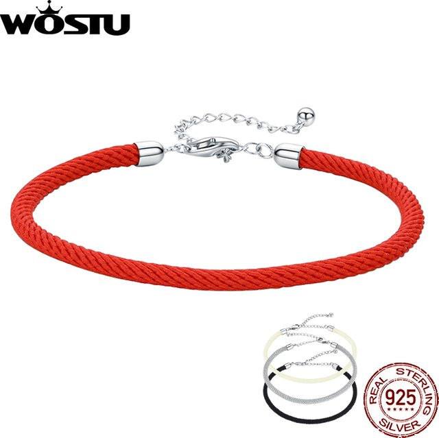 WOSTU Seil-Armband, 925 Silber, Unisex - Bild 1